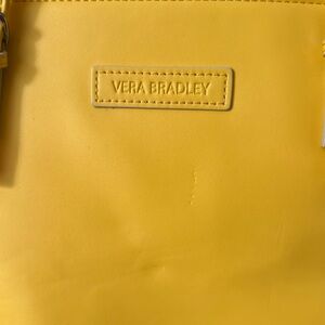 Vera Bradley YELLOW Buckle tote faux leather
